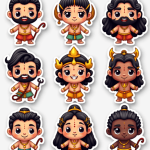 Indian Mythology - Sticker Sheet v19
